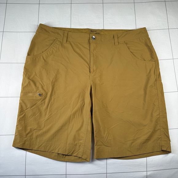 Marmot Shorts Mens 40 Tan Brown Zip Cargo Pocket Hiking Outdoor Trail Trek Walk - Picture 1 of 11